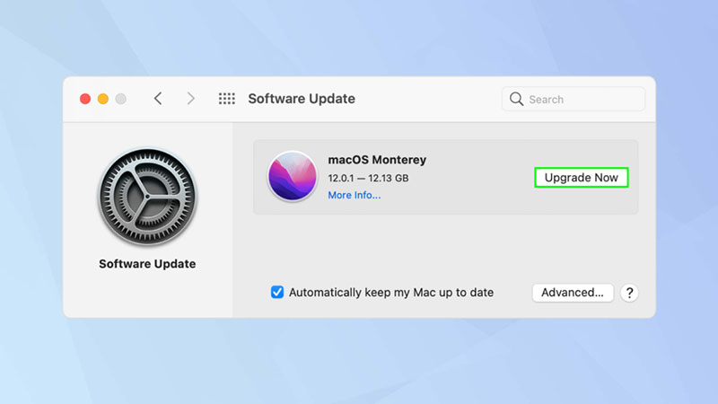 Cập nhật phần mềm cho MacBook
